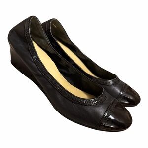 Cole Haan Black Patent Leather Wedges